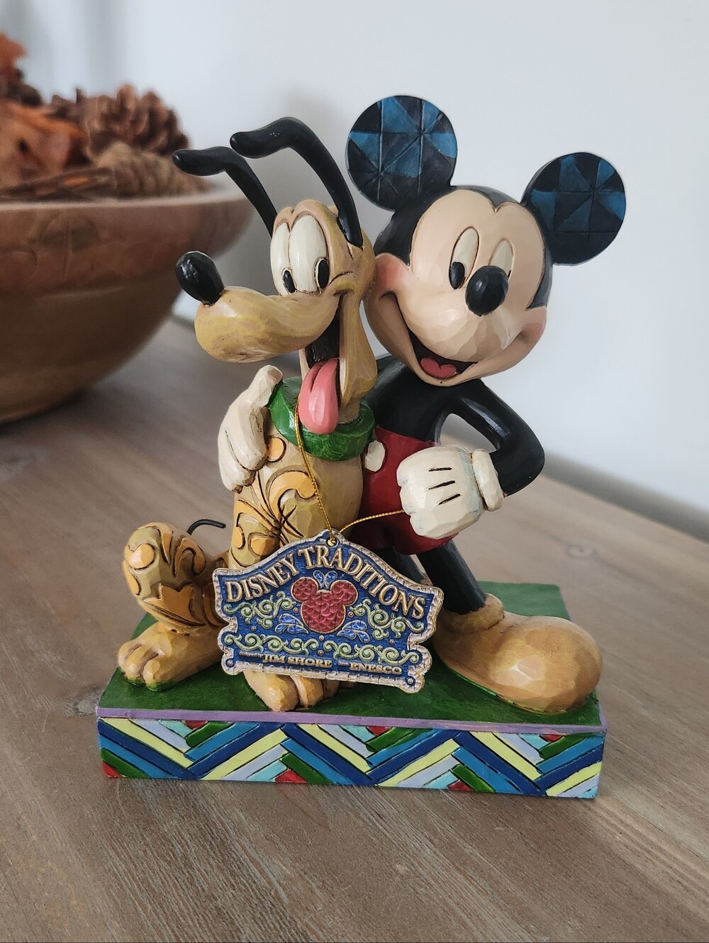 Jim Shore Disney Traditions Best Pals Mickey Pluto Figurine 4048656 Box Walt